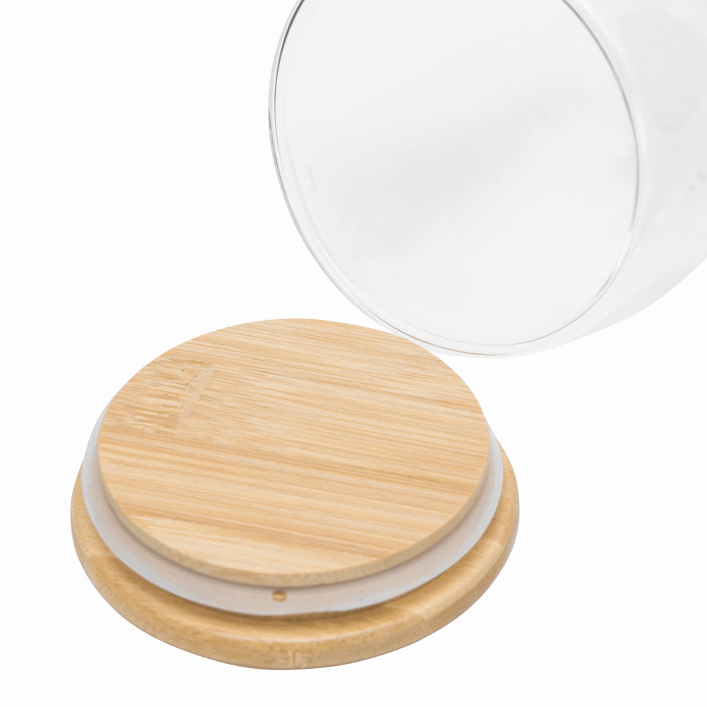 BAMBOO ART S - Dubbelwandig glas, inhoud ca. 250 ml. - voor bedrijven en relatiegeschenken