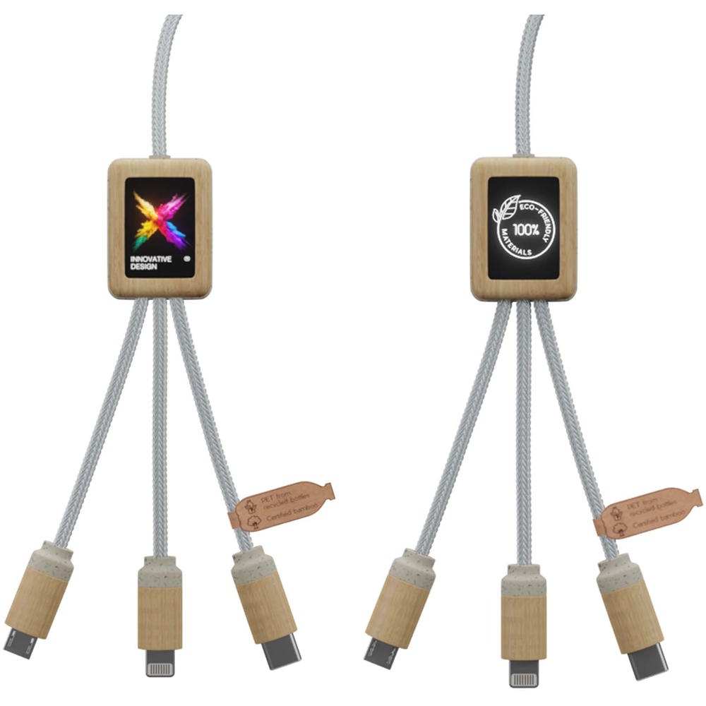 SCX.design C49 5-in-1 oplaadkabel - bedrukt of onbedrukt verkrijgbaar
