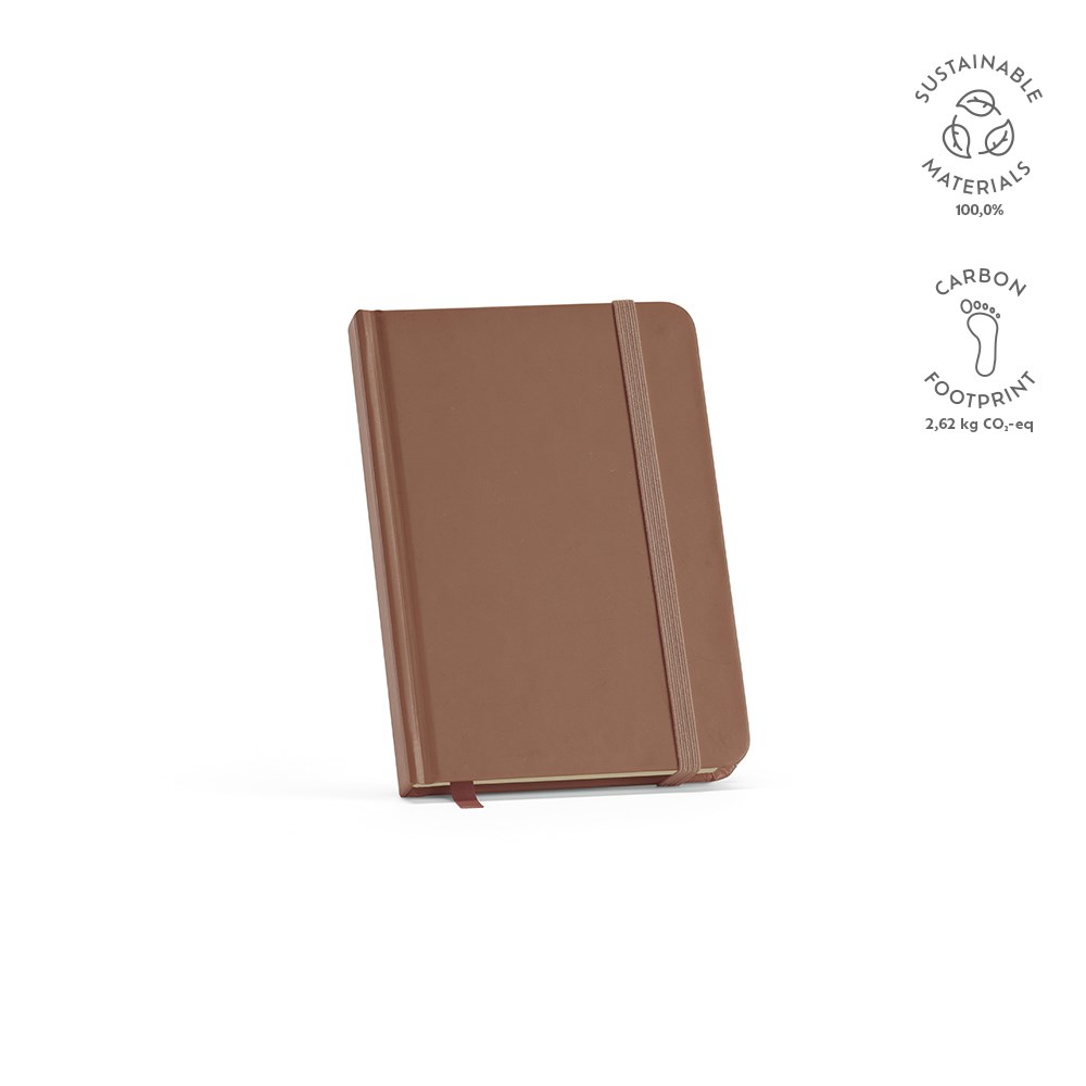 Marquez A6 notitieboek gerecycled papier 70 gsm - voor bedrijven en relatiegeschenken - Bruin