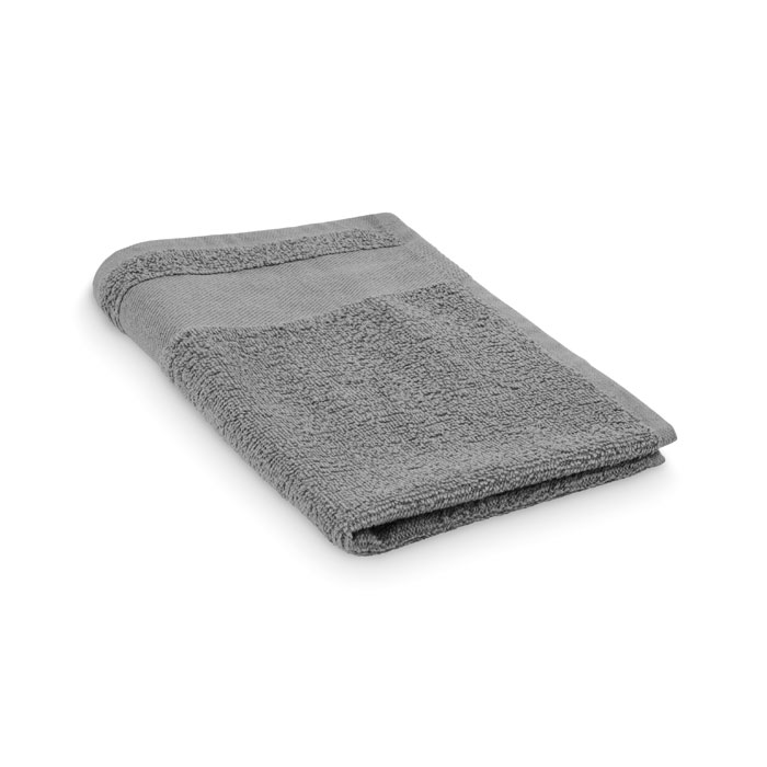 ISLAND 30 - Katoenen gastendoek - bedrukt of onbedrukt verkrijgbaar - Steengrijs