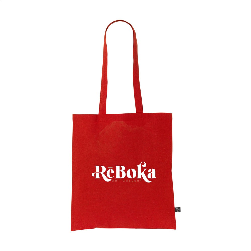 Shoppy Colour Bag GRS Recycled Cotton (150 g/m²) tas - rood