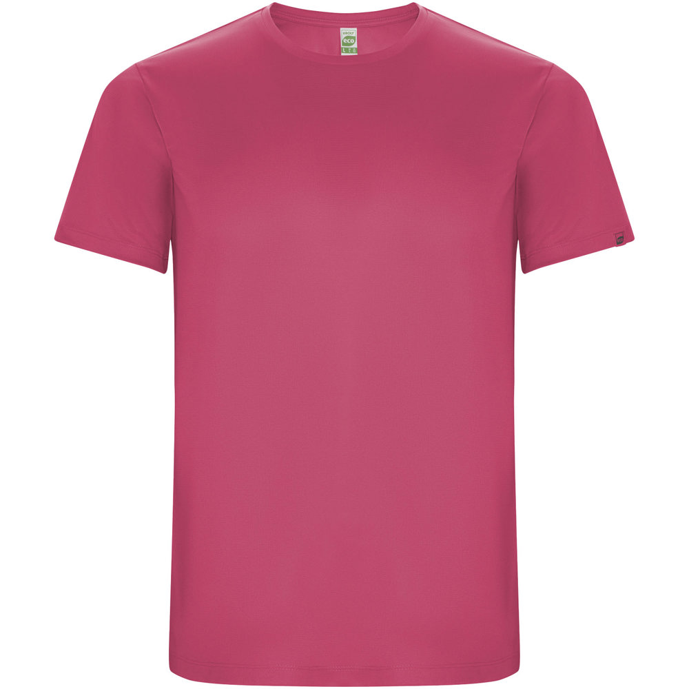 Imola sportshirt met korte mouwen voor heren - met logo of onbedrukt bestellen - Roze fluor