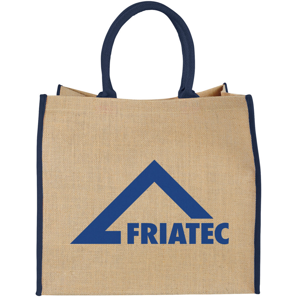 Harry jute draagtas met gekleurde accenten 25L