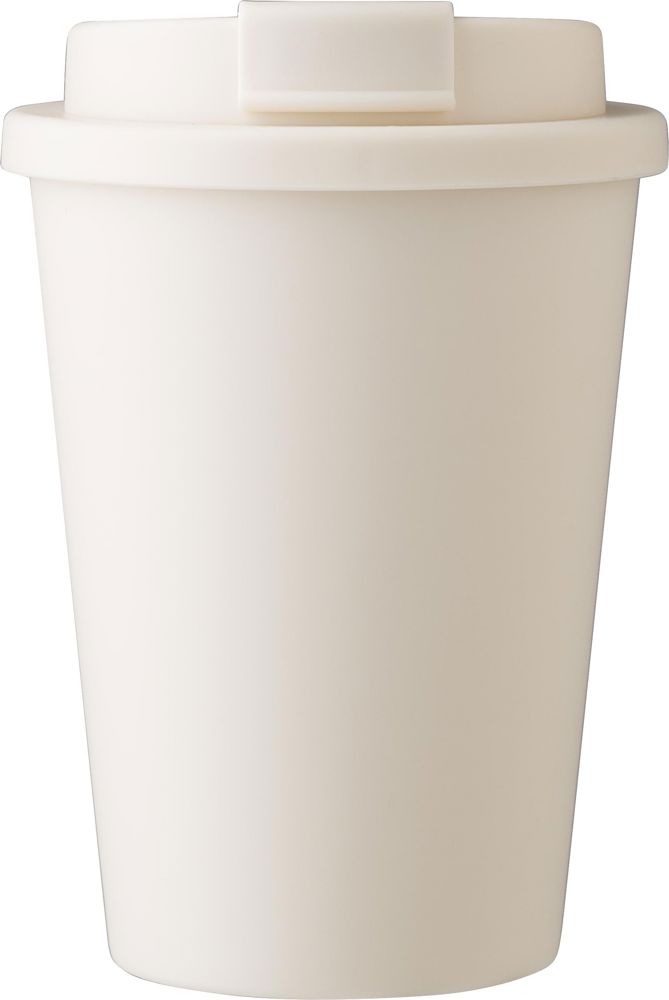 PP to go mok (350 ml) Gabriela - bedrukt of onbedrukt verkrijgbaar - Beige
