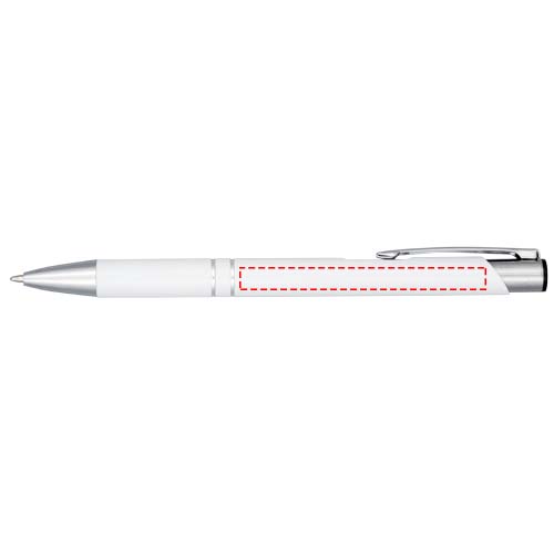 Moneta geanodiseerde aluminium balpen met klikmechanisme (zwarte inkt)