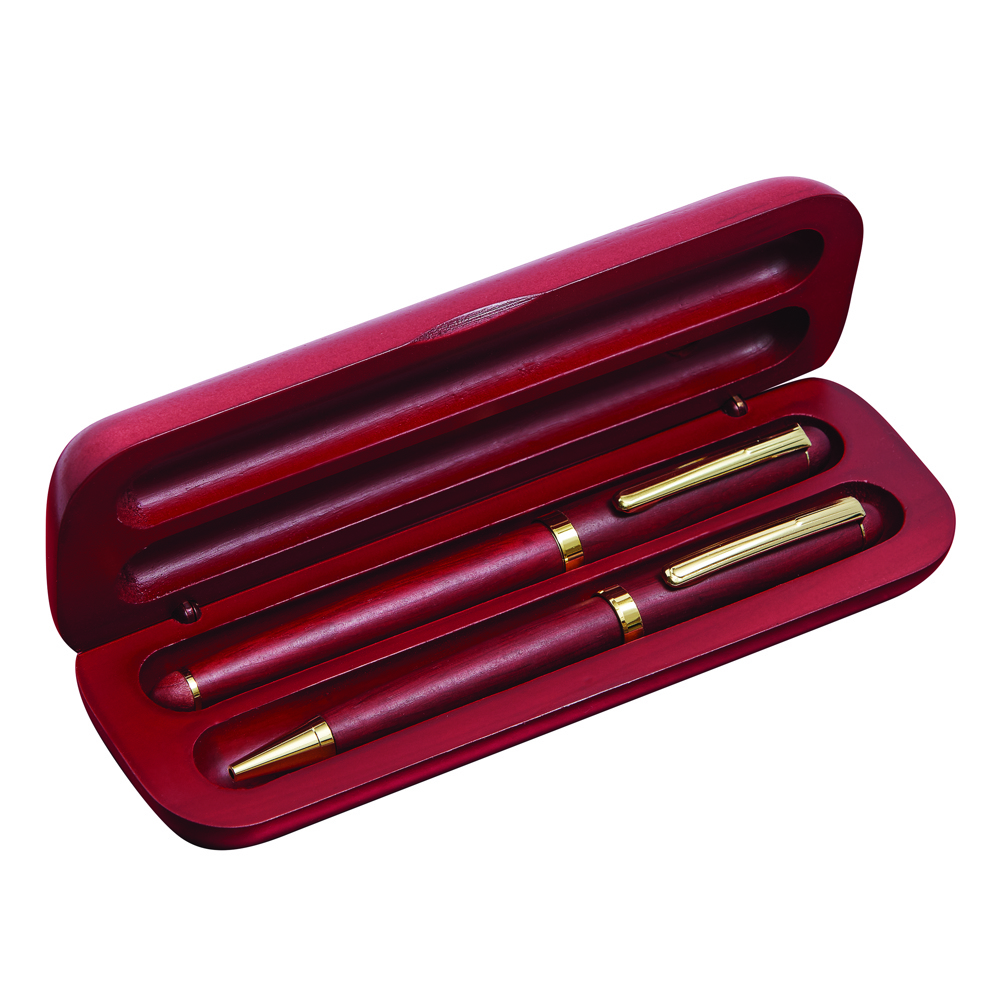 POET - Elegant palissanderhouten set - met logo of onbedrukt bestellen