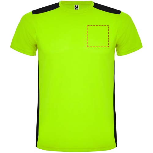 Detroit 130 g/m² sportshirt met korte mouwen voor kinderen