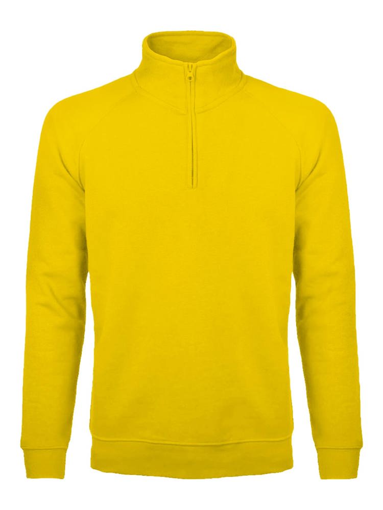 BS Sirio half zip sweater, 280 gr/m² - kopen of bedrukken - Goud (PMS 114C)