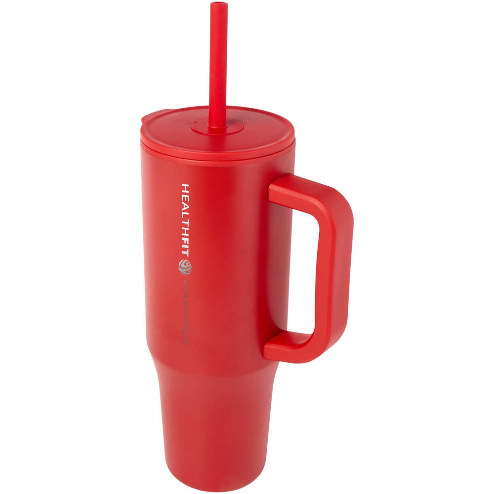 Brady 900 ml RCS gecertificeerde geïsoleerde beker met siliconen rietje