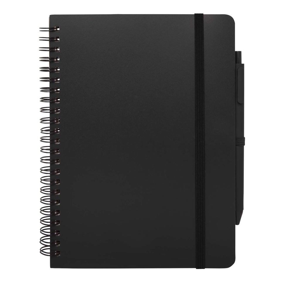 Thalaasa A5 ocean-bound hardcover notitieboek met balpen (zwarte inkt)