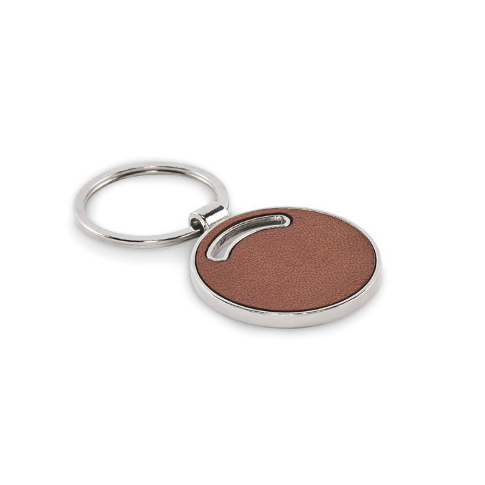 LIRCLE - Ronde sleutelhanger - kopen of bedrukken - bruin