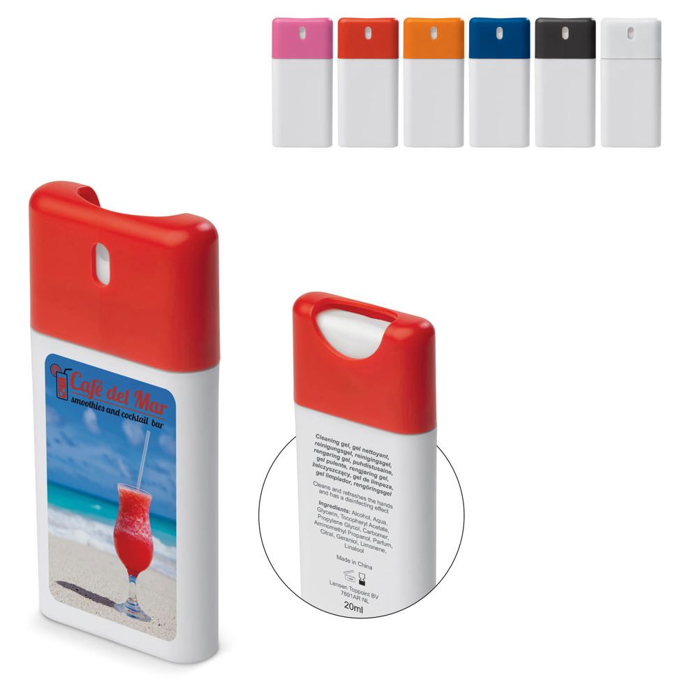 Reinigende handspray 20ml - voor bedrijven en relatiegeschenken