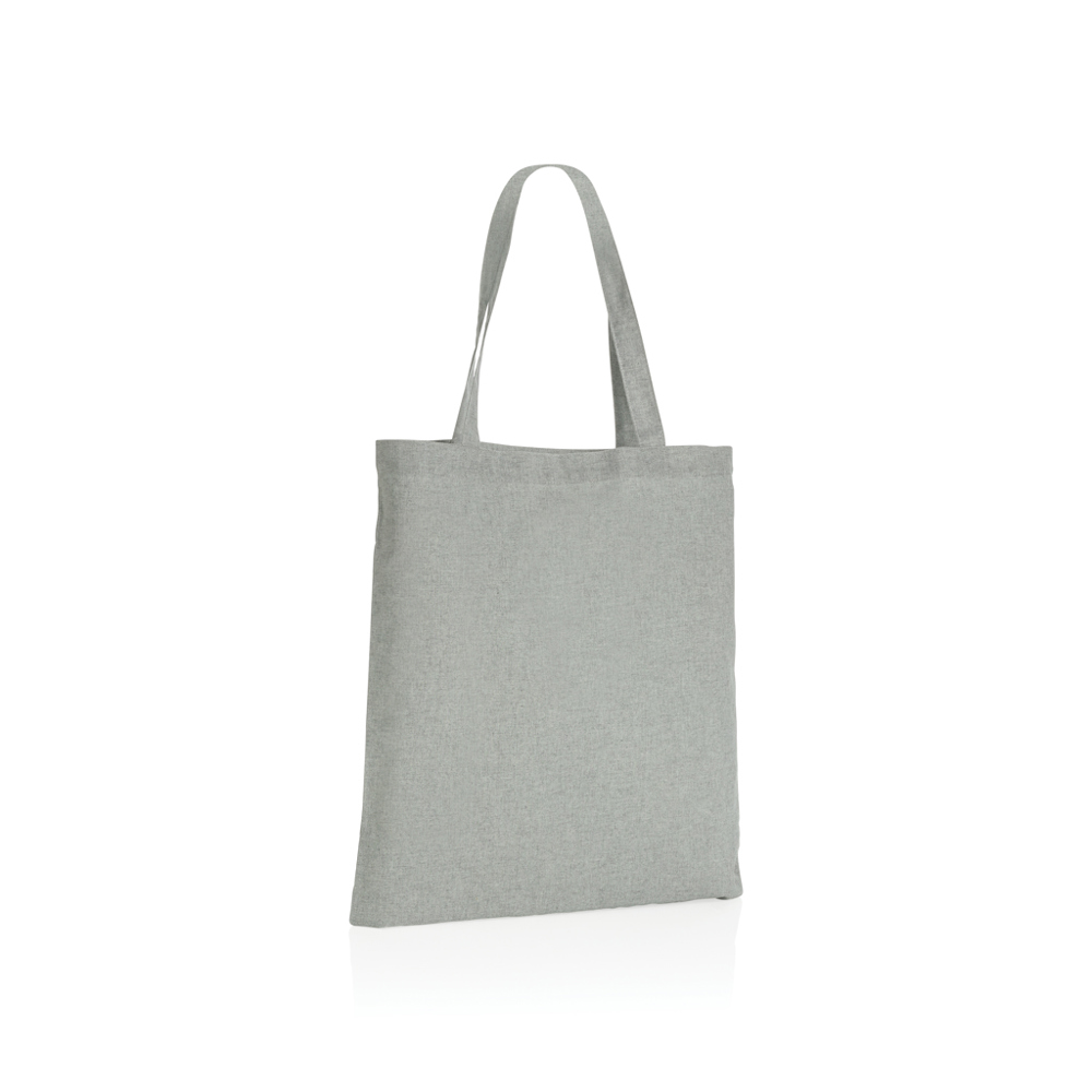 Impact AWARE™ gerecycled katoenen draagtas 145gsm - bedrukt of onbedrukt verkrijgbaar - grijs (± PMS Grey)