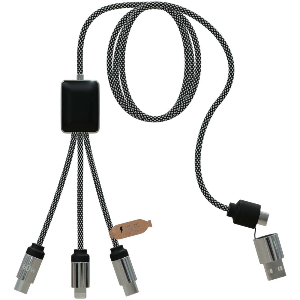SCX.design C33 60 W Type-C oplaadkabel met dubbel verlicht logo 