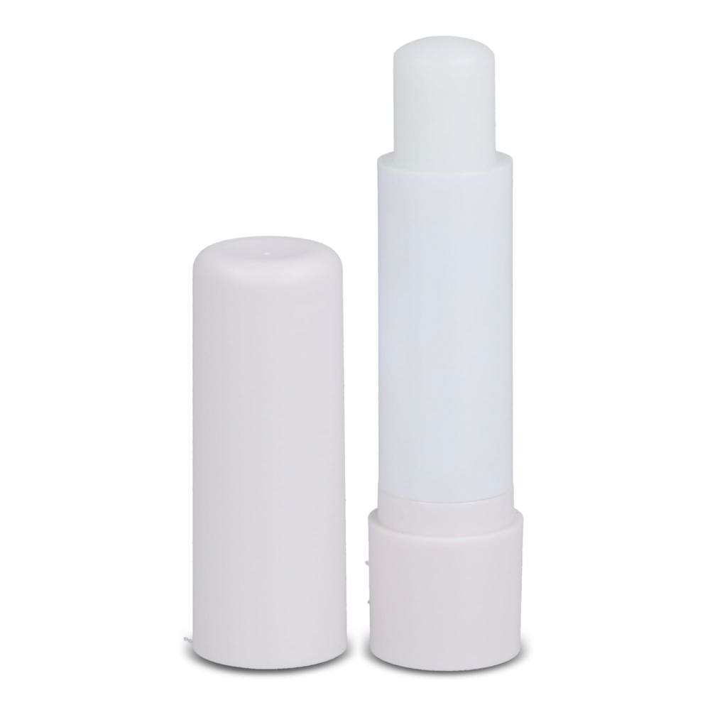Klassieke lippenbalsemstick gerecycled materiaal - bedrukt of onbedrukt verkrijgbaar - Wit