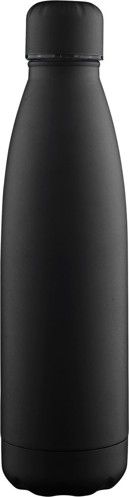 Gerecyclede dubbelwandige drinkfles 500 ml Sunny - Zwart