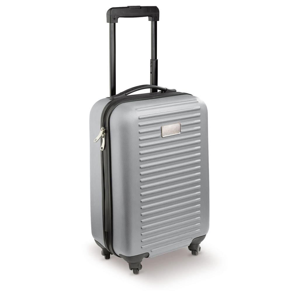 Trolley 18 inch - met logo of onbedrukt bestellen - Zilver