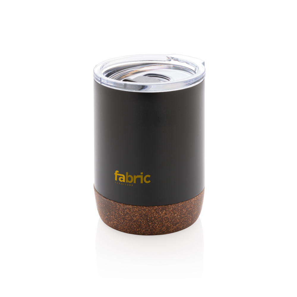 RCS gerecycled roestvrijstalen koffiebeker met kurk