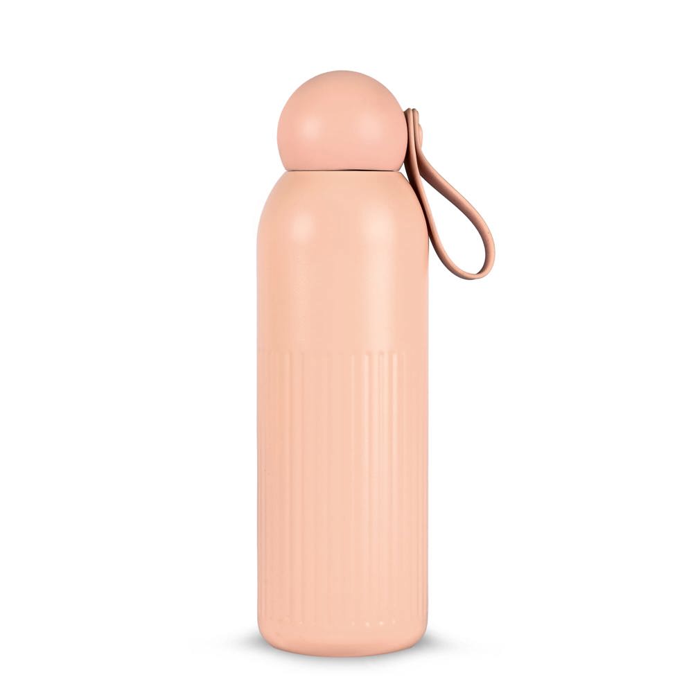 Sagaform Tekla stalen fles (gerecycled) 500 ml - kopen of bedrukken - Pastel rose