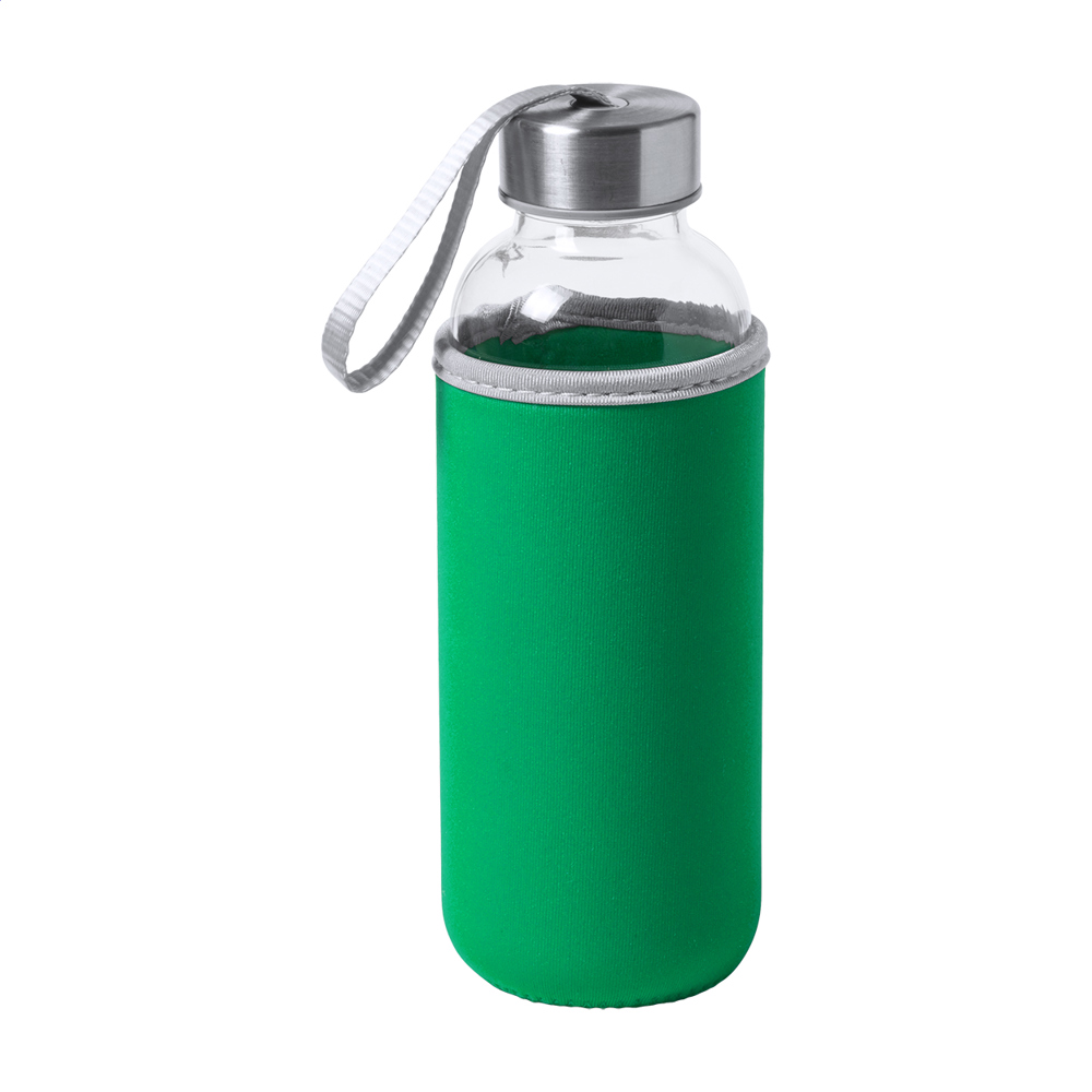 Ganga - glazen fles - met logo of onbedrukt bestellen - Groen