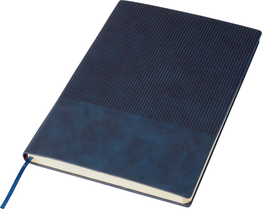 Gerecycled PU-notitieboek (A5) Elian - met logo of onbedrukt bestellen