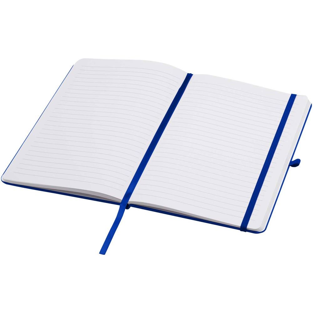 Teak A5 gerecycled notitieboek met harde kaft en gelinieerde pagina's