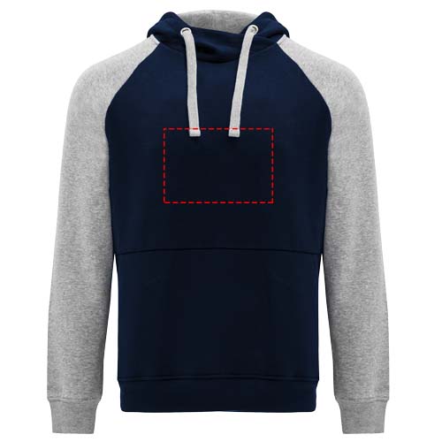 Badet 280 g/m² tweekleurige kinderhoodie