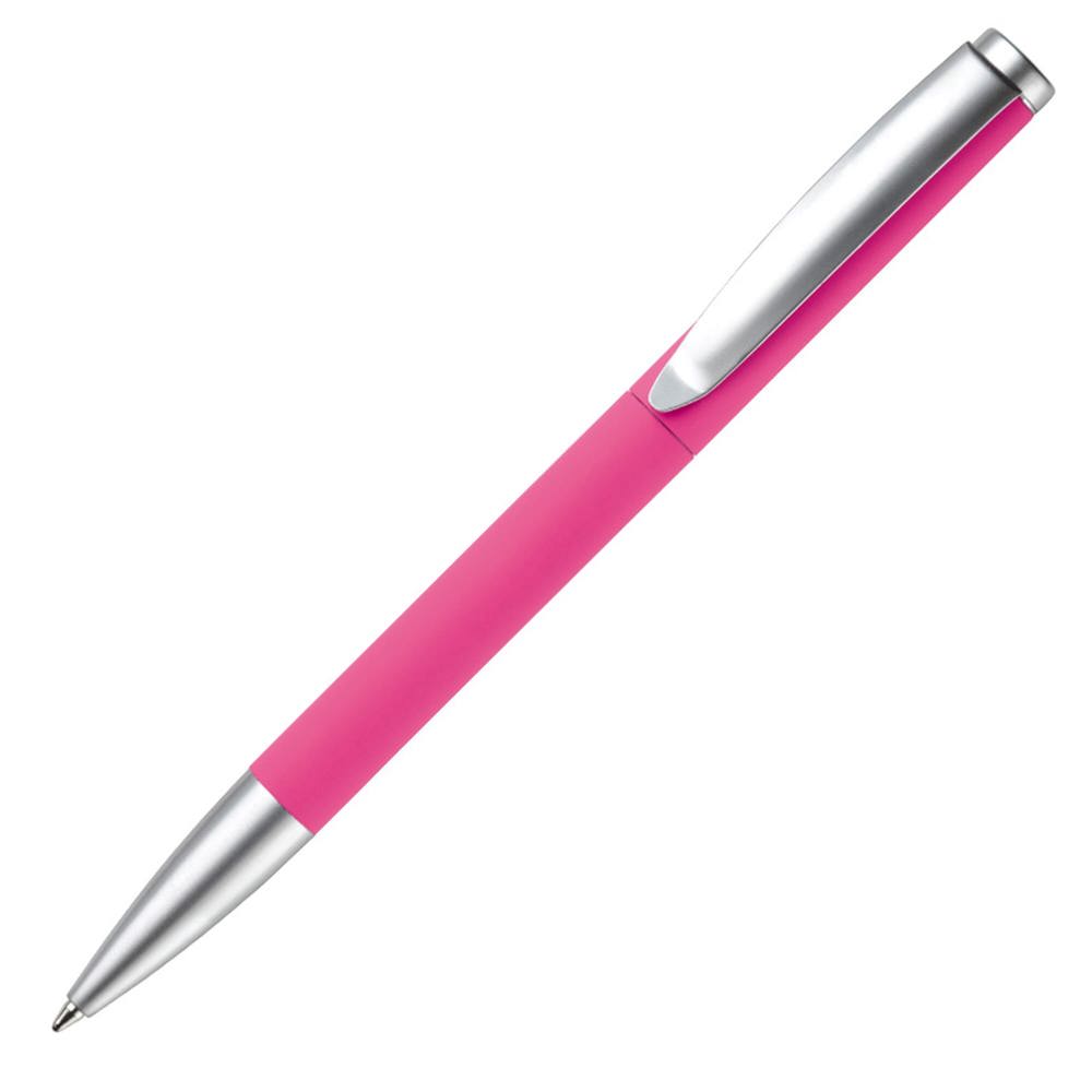 Balpen metaal Modena soft touch - bedrukt of onbedrukt verkrijgbaar - roze