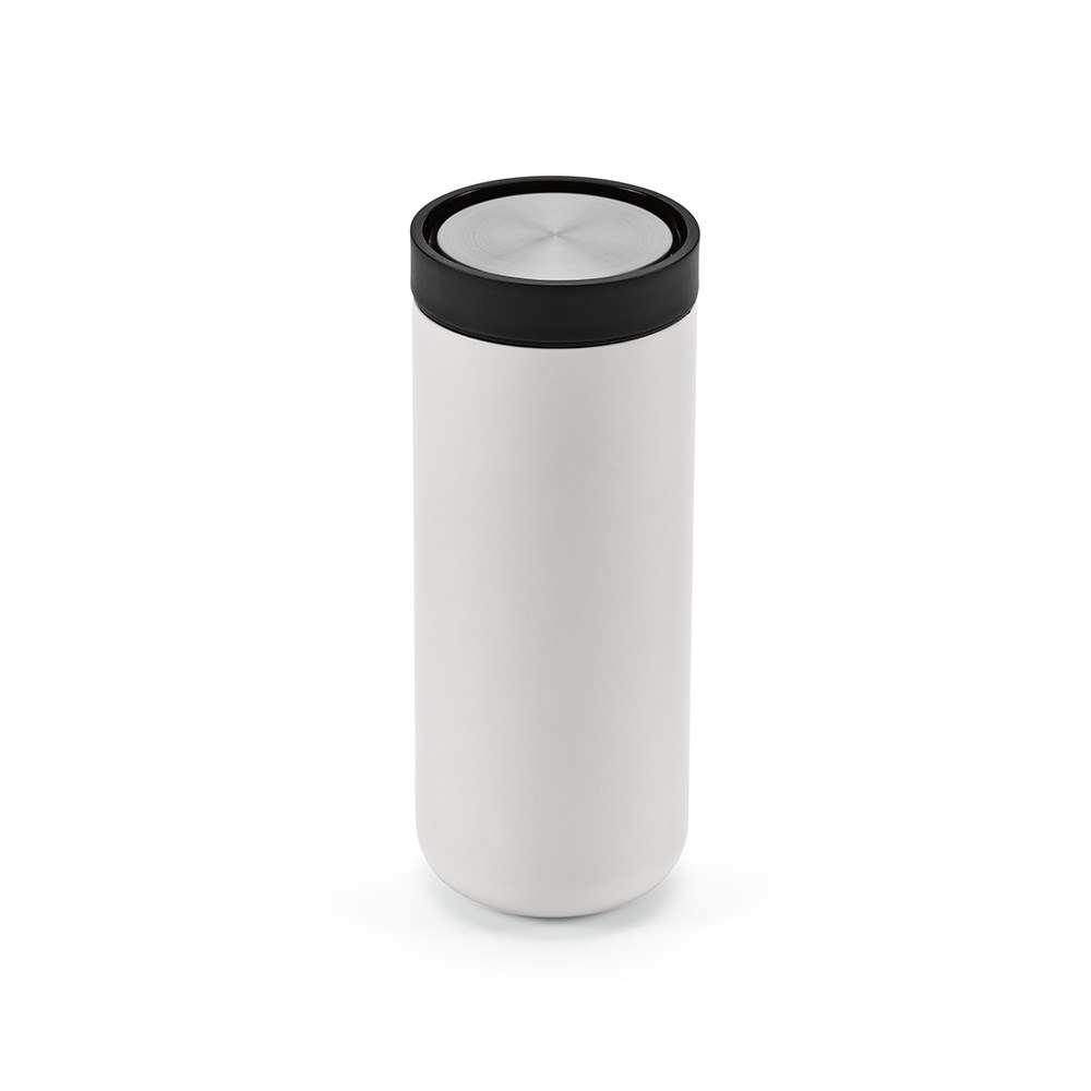 Senegal Reisbeker gerecycled roestvrij staal 400 ml - Wit