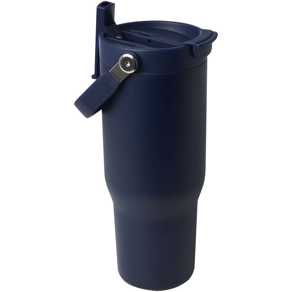 Bronx 900 ml RCS gecertificeerde, vacuüm geïsoleerde beker van gerecycled roestvrij staal en koper met deksel met dubbele fun