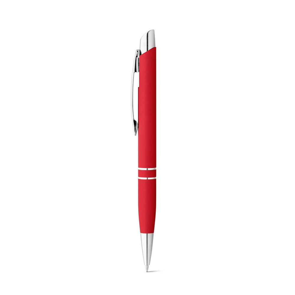 MARIETA SOFT. Aluminium balpen met clip - voor bedrijven en relatiegeschenken - Rood