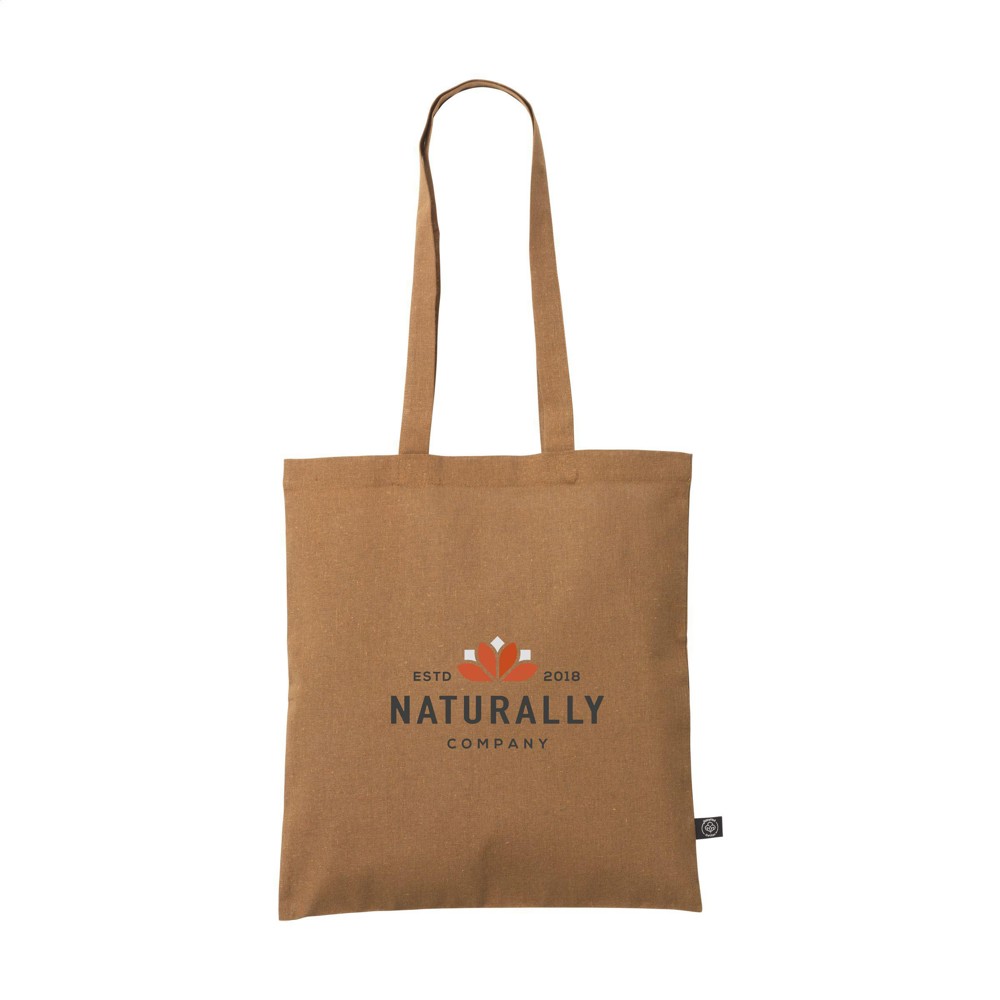 Shoppy Colour Bag GRS Recycled Cotton (150 g/m²) tas - bruin