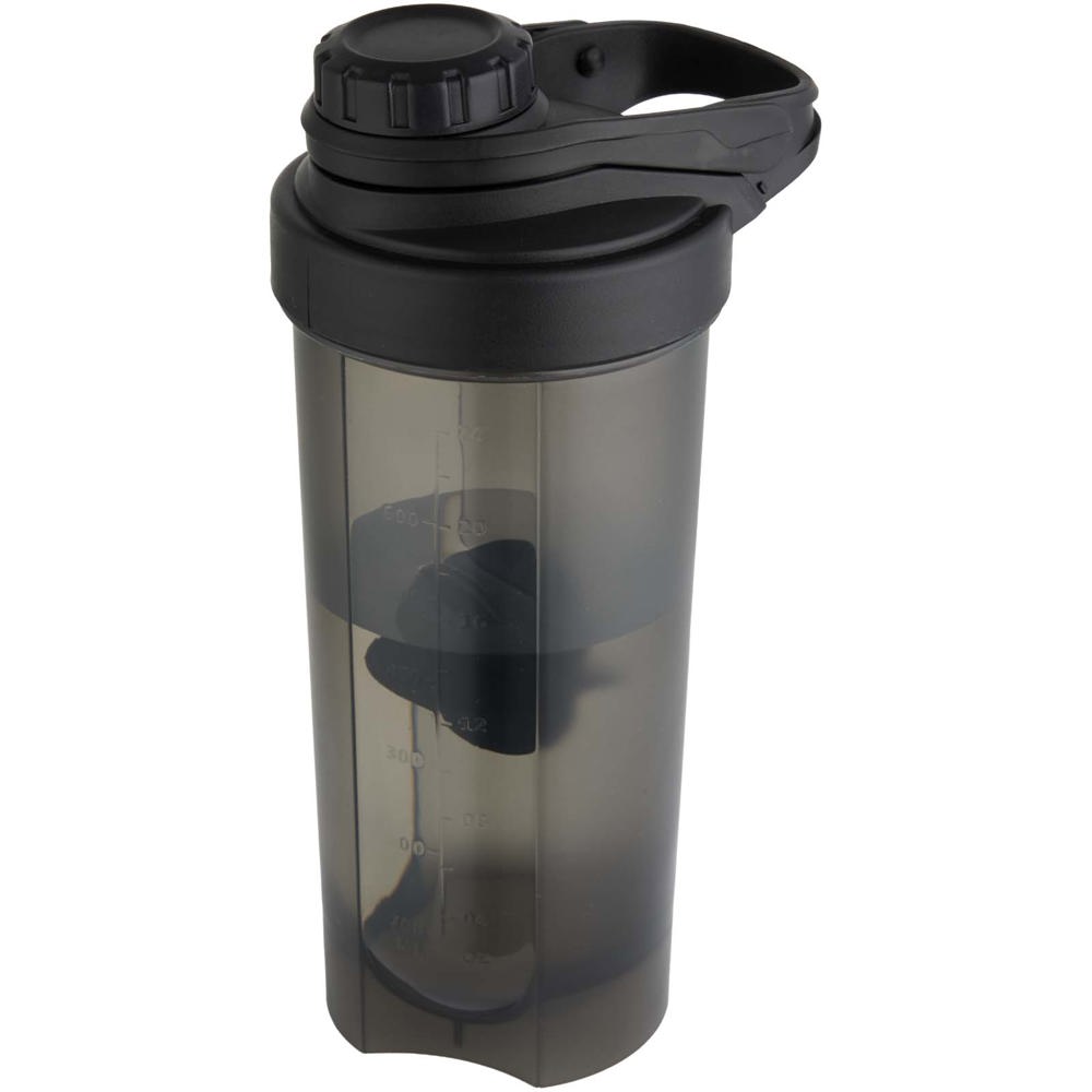 Forza 700 ml sportfles met shakerbal - met logo of onbedrukt bestellen - Zwart