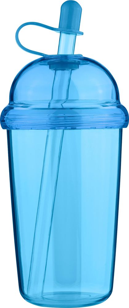rPet Drinkbeker met rietje Glow 500 ml