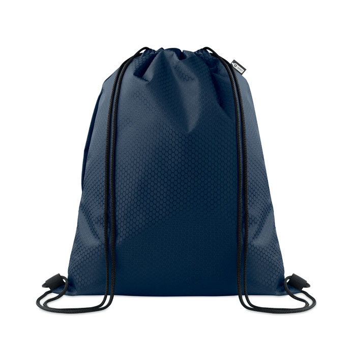 DAYKIT - 420D RPET trekkoordtas - voor bedrijven en relatiegeschenken - blauw