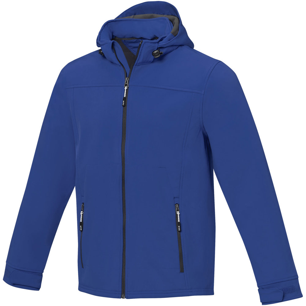 Langley softshell heren jas - voor bedrijven en relatiegeschenken - blauw