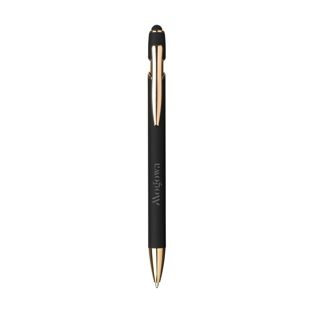 Luca Copper Stylus RCS Recycled Alu SoftTouch - zwart
