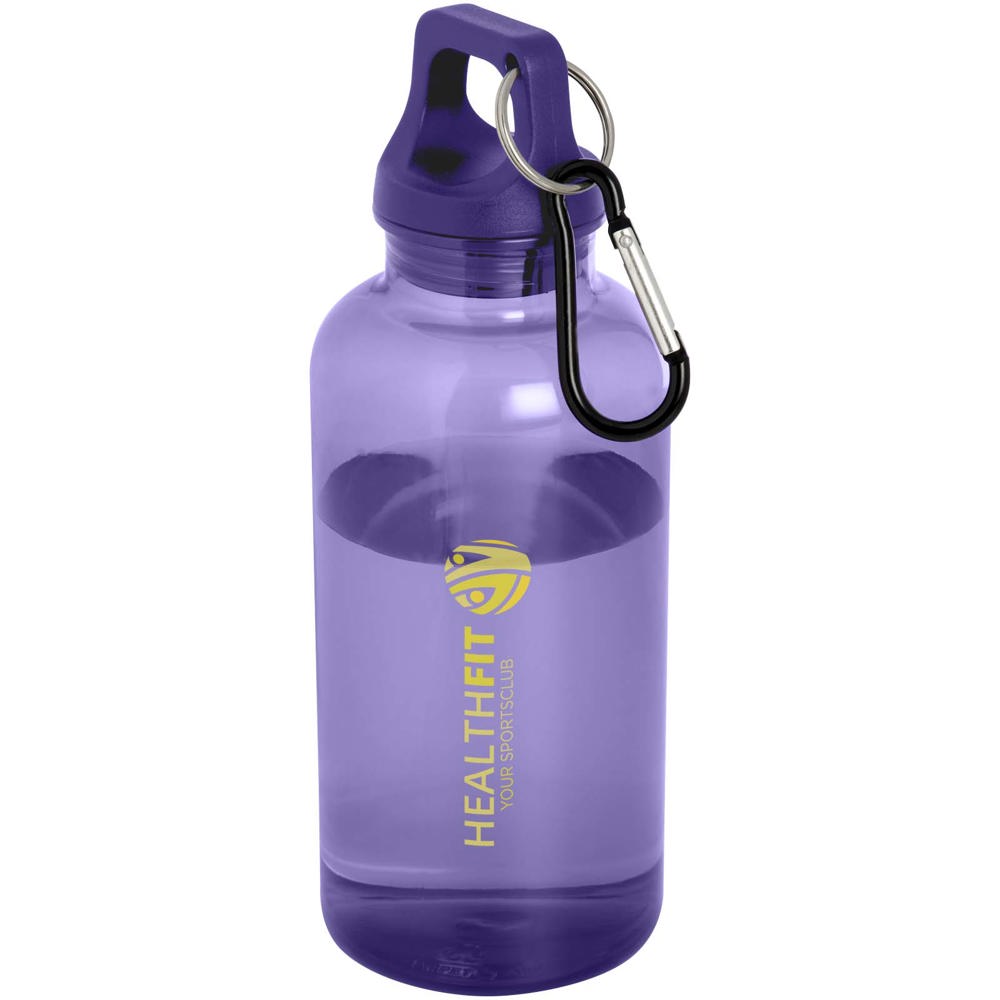 Oregon 400 ml waterfles van RCS-gecertificeerd gerecycled plastic met karabijnhaak