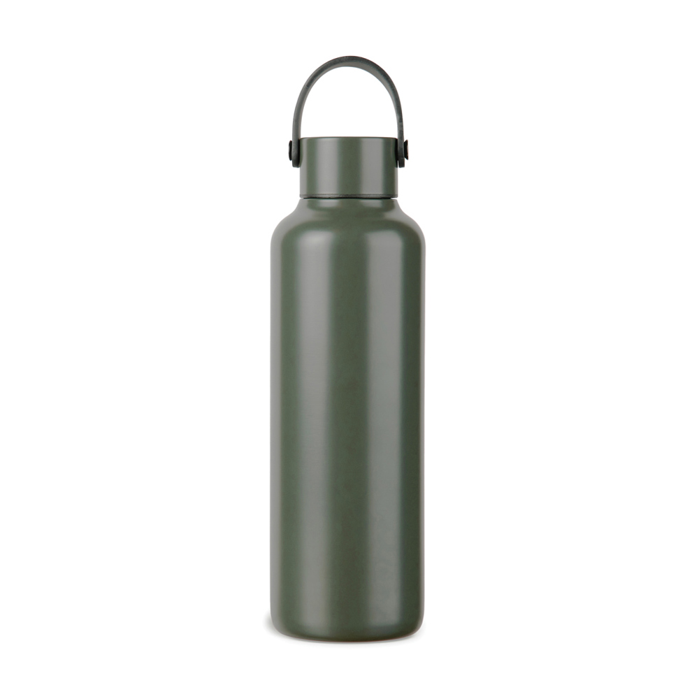 VINGA Baltimore RCS recycled SS fles 600 ML - bedrukt of onbedrukt verkrijgbaar - groen (± PMS 418C)