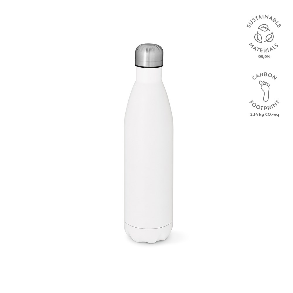 Mississippi 800 fles gerecycled roestvrij staal 810 ml - met logo of onbedrukt bestellen - wit