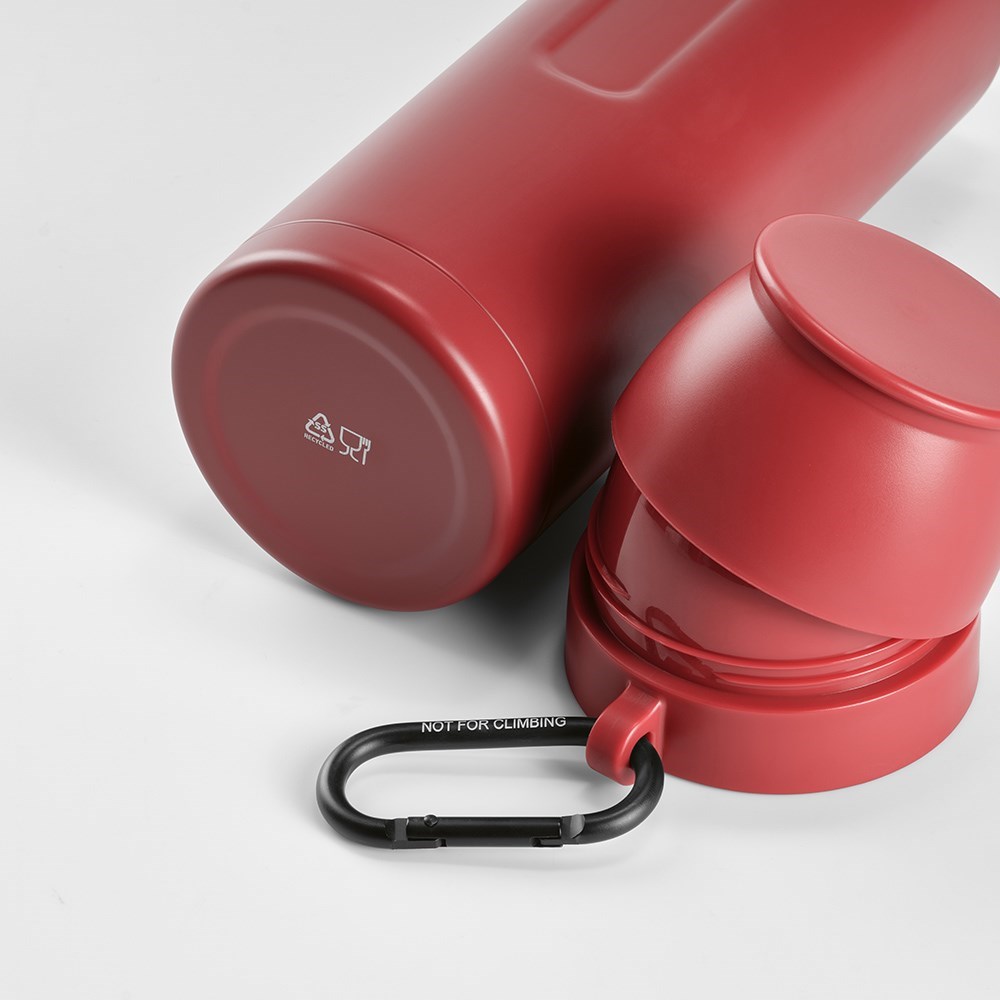 Flinders thermosfles gerecycled roestvrij staal 1080 ml - Bourgondië