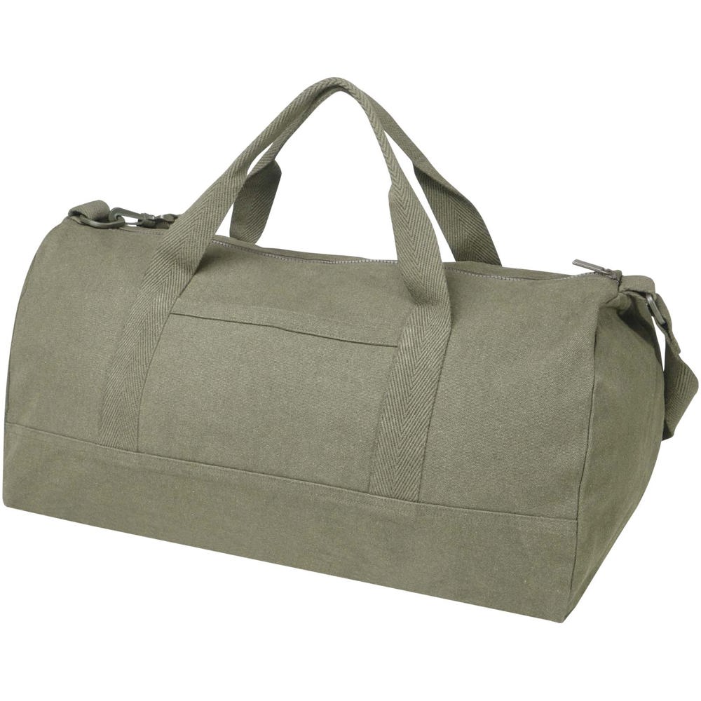 Porter 500 g/m² Aware™ gerecyclede duffel bag 50 l - met logo of onbedrukt bestellen - groen