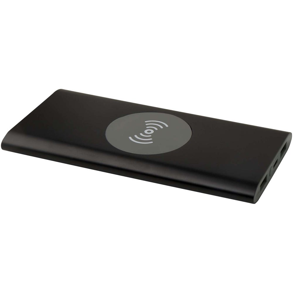 Juice type-C draadloze powerbank van 8000 mAh van gerecycled aluminium - voor bedrijven en relatiegeschenken