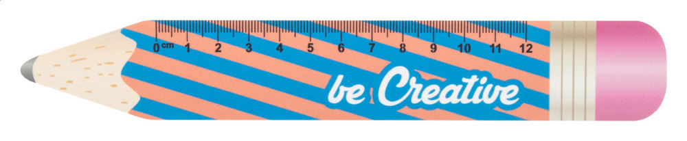 Sharpy 12 - liniaal van 12 cm, potlood - bedrukt of onbedrukt verkrijgbaar