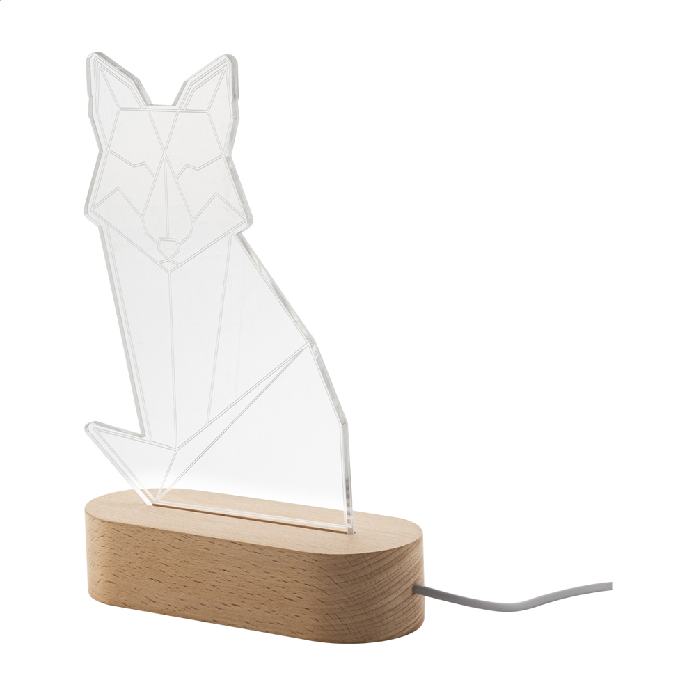 Woodify - LED-licht trofee - kopen of bedrukken - transparant/natuurlijk