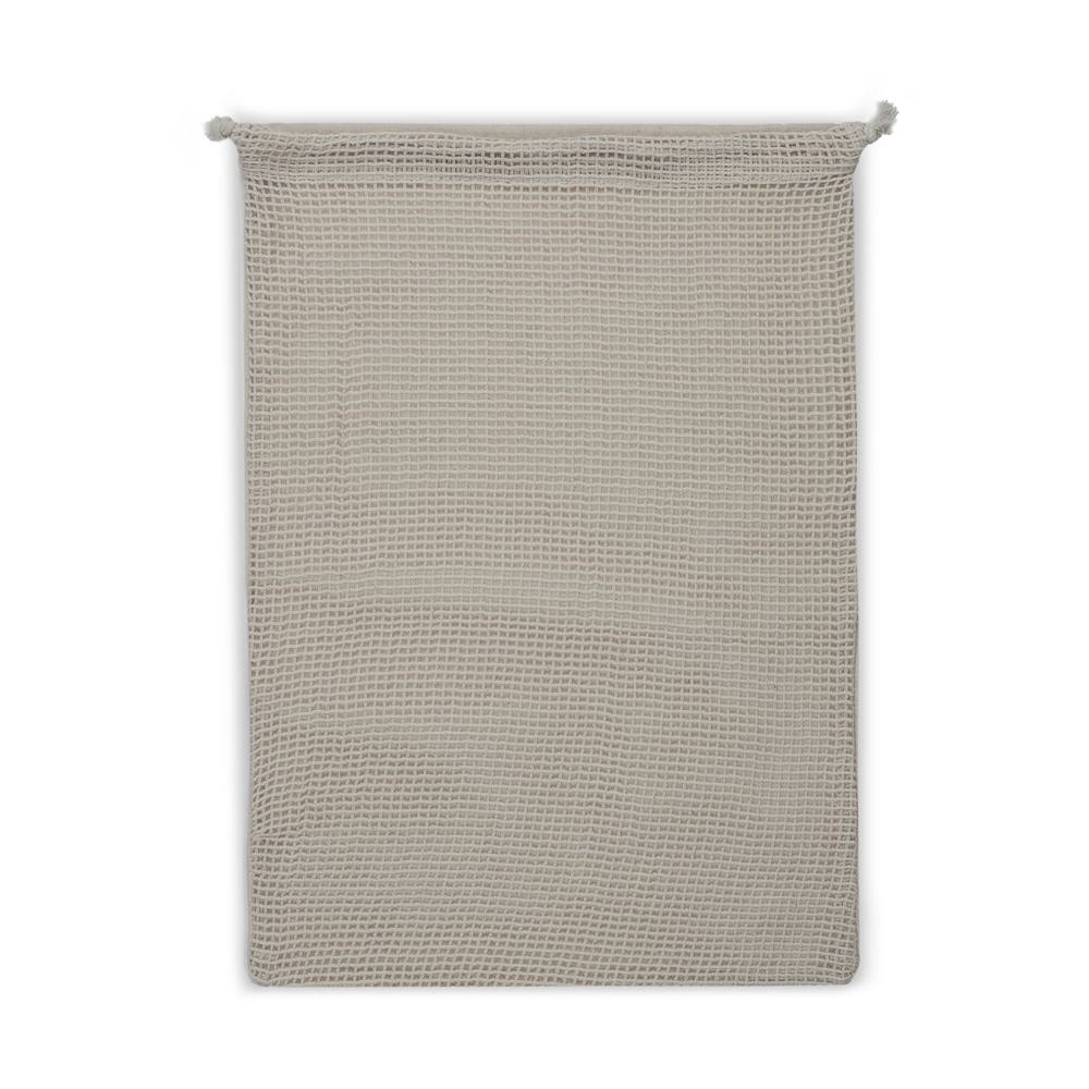 Herbruikbaar groente &amp; fruit zakje OEKO-TEX® katoen ecru 30x40cm