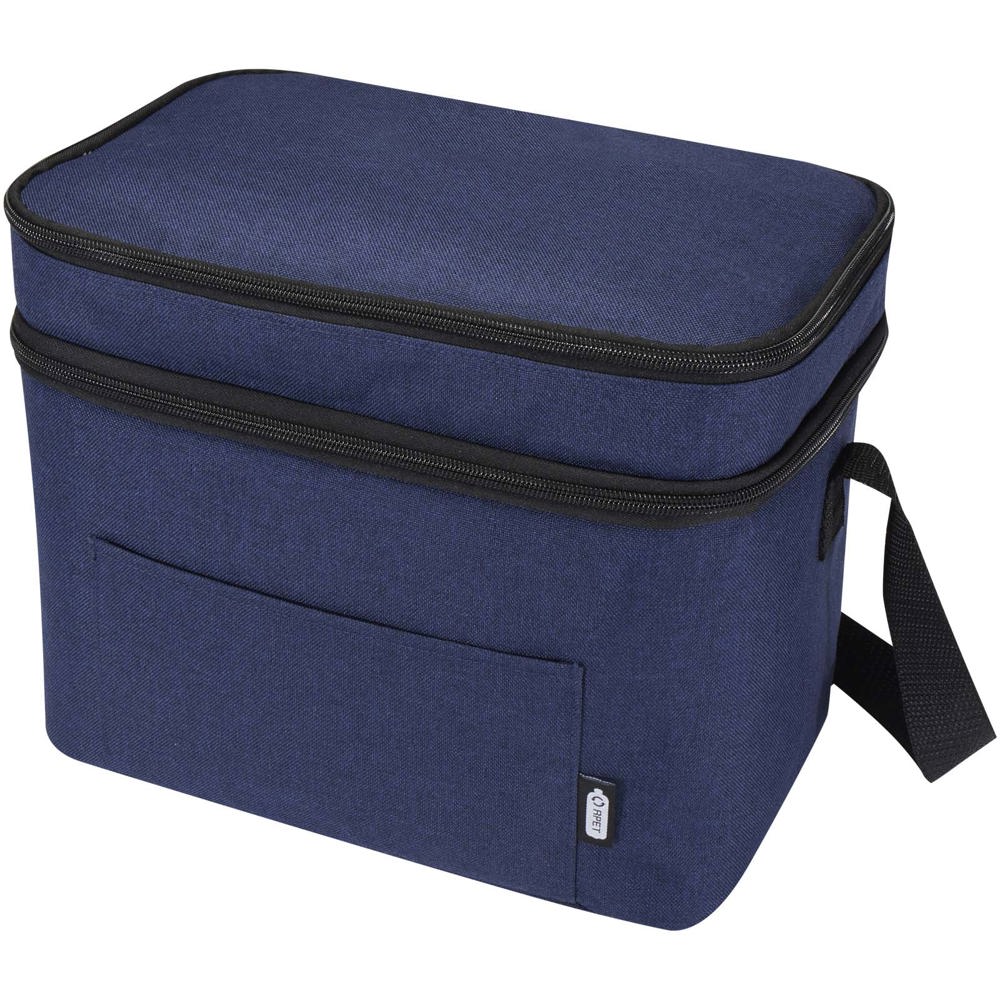 Tundra koeltas van GRS RPET 13L - voor bedrijven en relatiegeschenken - Gemêleerd marineblauw