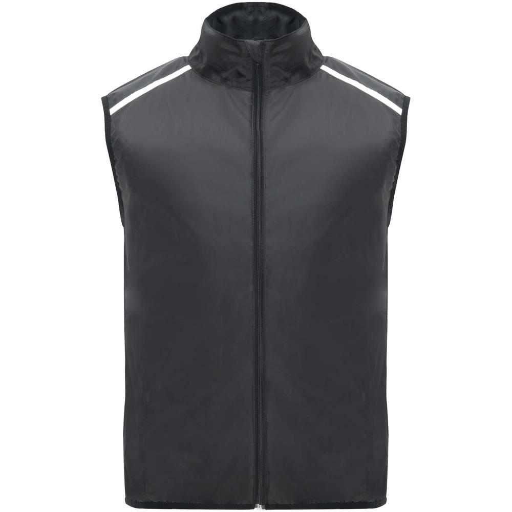 Jannu lichte unisex hardloopbodywarmer - kopen of bedrukken - Zwart
