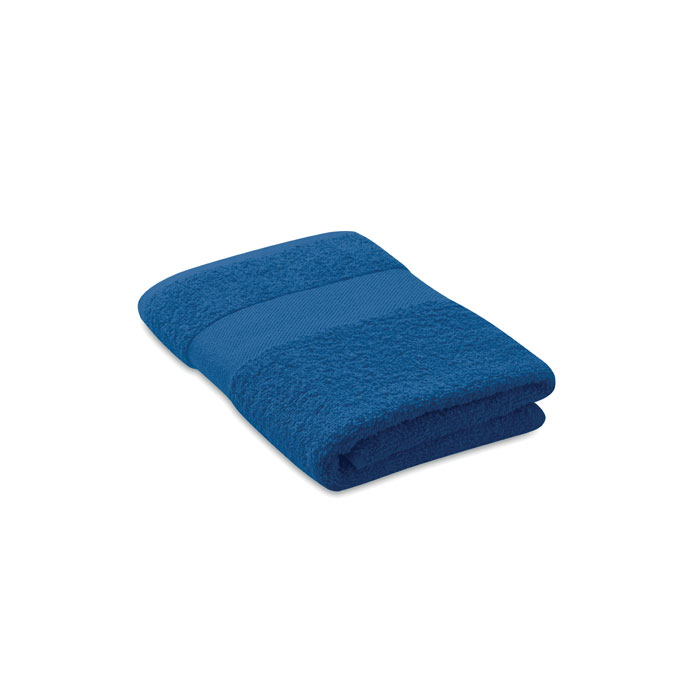 SERRY - Handdoek organisch 50x30cm - bedrukt of onbedrukt verkrijgbaar - Royal Blauw