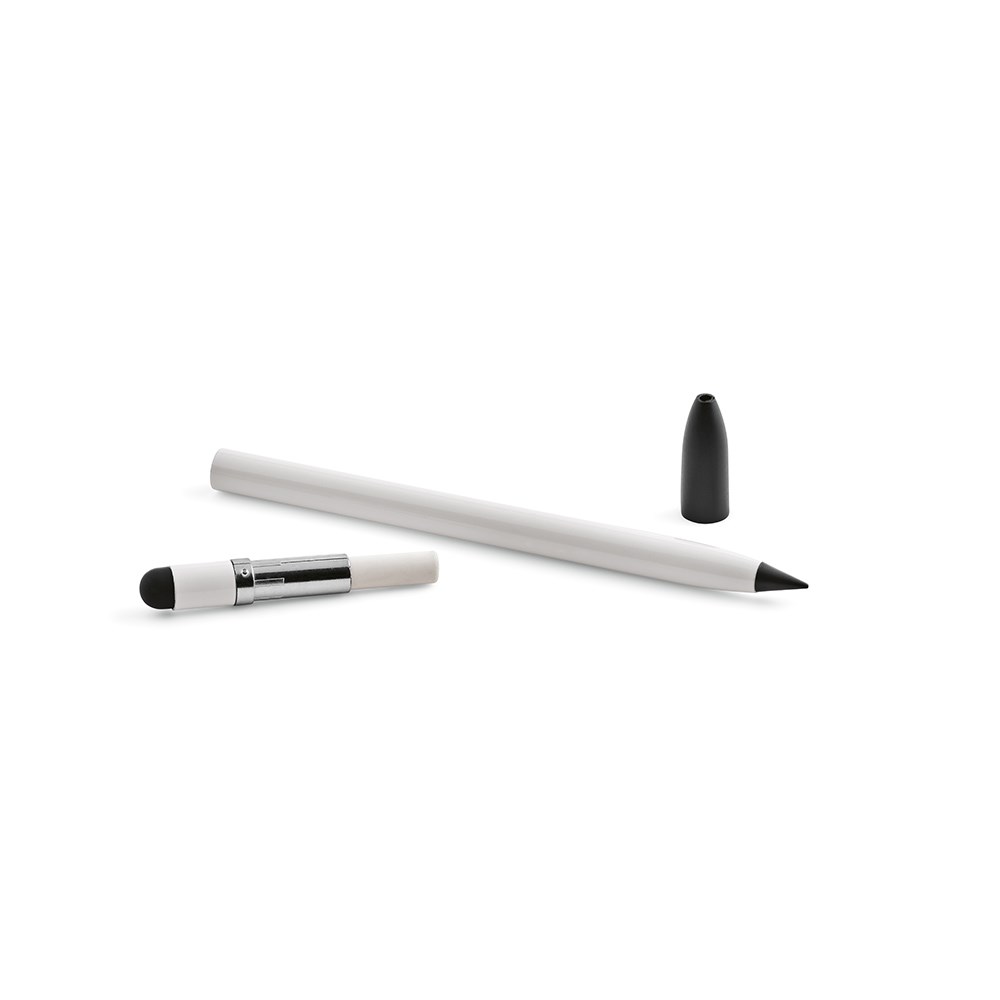 Voltaire Inktloze Pen Gerecycled Aluminium - Wit